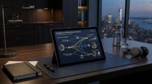 Dashboard de dados mostrando a aplicação do modelo RH Outside-In na gestão de Remuneração e cargos.
